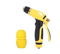 LINZI Pistolet pulvérisateur haute pression avec buse en alliage métallique, 4 modes d'arrosage réglables, pour arrosage des plantes, pelouse, douche pour animaux domestiques, lavage de voiture,