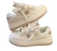 LinZong Star Shoes Walking Sneakers for Women,Aesthetic Cute Comfort Chunky Shoes,Trendy Casual Platform Lovely Sport Shoes