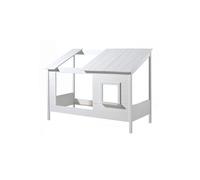 Lit Cabane Enfant "Housebed II" 90x200cm Blanc