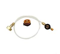 Lioaeust Adaptateur de valve de réchaud à gaz, adaptateur de valve de cartouche de gaz, brûleur de recharge de propane pour camping en plein air (valve gonflable + adaptateur)