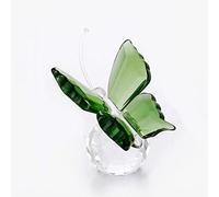 Lioaeust Figurine papillon en cristal - Presse-papier en verre - Décoration de maison ou de mariage pour le salon (vert)