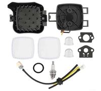 Lioaeust Kit de pièces de rechange pour souffleur de feuilles Echo PB-2520 avec filtre à air pour ampoule d'amorçage, joint de conduite de carburant, Spark, ensemble de 11 pièces