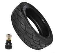 Lioaeust Pneu de scooter sans chambre à air, 10 x 2,50-6,5, sans chambre à air pour scooter électrique Max G30 60/70-6,5 (pneu + buse droite)
