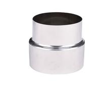 Lioaeust Raccord de conduit en acier inoxydable - Réducteur de tuyau de poêle - Adaptateur de cheminée pour raccordement de tuyau de conduit, Ø 120 mm/Ø 100 mm