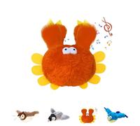 Liocwocne Interactive Chirping Bird Cat Toy, Flying Bird Cat Toys, 2025 New Realistic Flapping Wings - Perfect Melody Chaser for Bored Indoor Adult Cats (Red)