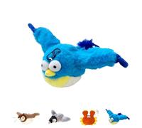 Liocwocne Interactive Chirping Bird Cat Toy, Flying Bird Cat Toys, 2025 New Realistic Flapping Wings - Perfect Melody Chaser for Bored Indoor Adult Cats (Blue)