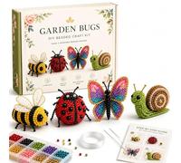 Liocwocne Tiny 3D Beaded Animal DIY Kit, Cute Bird and Animals Bead Making Set with Instructions, Handmade Beadwork Embroidery Art Craft Kits, Creative Jewelry Gift for Adults Teens (D)