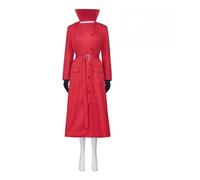 LIOEUE Costume Carmen Complet pour Femme - Manteau Rouge, Chapeau, Écharpe et Gants - Déguisement Film Années 90 Halloween (Ensemble complet,XL)