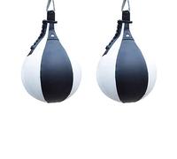 Lioggyet 2X Balle de Vitesse de en Forme de Poire Sac de Vitesse en PU Sac de Pivotant Exercice Ballon
