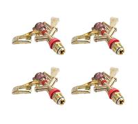 Lioggyet 4 x Hot New 1/2" Dual Connector Zinc Alloy 360 degrés Rotation du bras oscillant Water Sprinkler Buse d'arrosage par pulvérisation