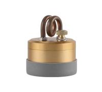 Lioggyet Mini poêle à alcool portable pour extérieur, boîtier solide, puissant, sûr, pour camping, coupe-vent, poêle à carte dorée