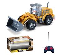 LioMaxi 1:32 véhicules de chantier télécommandés jouet, avec lumières clignotantes, entièrement fonctionnel Télécommande,Tracteur Ruspa Jouets pour enfants, pour cadeaux pour enfants (Bulldozer)