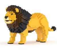 Lion 01S - Kit De Briques De Construction, Sculptures En Blocs À Construire, Kit De Collection, Idée Cadeau Parfaite
