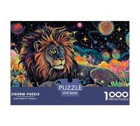 Lion 1000 Piece Jigsaw Puzzle for Adults Challenging Game Stress Relief Puzzle Exercise The Memory of The Brain for The Whole for Women, Gifts for Men 38x26cm/1000pcs