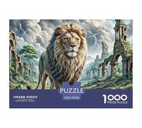 Lion 1000 Piece Jigsaw Puzzle for Adults Challenging Game Stress Relief Puzzle Exercise The Memory of The Brain for The Whole for Women, Gifts for Men 70x50cm/1000pcs