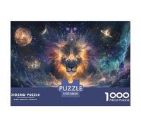 Lion 1000 Piece Jigsaw Puzzle for Adults Challenging Game Stress Relief Puzzle Exercise The Memory of The Brain for The Whole for Women, Gifts for Men 38x26cm/1000pcs