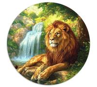 Lion 1000 Piece Jigsaw Puzzle for Adults Educhational Games Stress Relief Puzzle Cultivate The Spirit of Teamwork for Men, Women, Elders, Seniors 1000pcs (67.5x67.5cm)