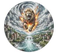 Lion 1000 Piece Jigsaw Puzzle for Adults Educhational Games Stress Relief Puzzle Exercise The Memory of The Brain for Men, Women, Elders, Seniors 1000pcs (67.5x67.5cm)