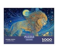 Lion 1000 Piece Jigsaw Puzzle for Adults Family Challenge Toys Stress Relief Puzzle Cultivate The Spirit of Teamwork for The Whole for Women, Gifts for Men 70x50cm/1000pcs