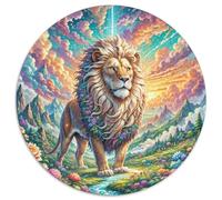 Lion 1000 Pieces Jigsaw Puzzles for Adults Challenging Game Stress Relieving Entertainment Cultivate The Spirit of Teamwork for Adults and Kids, Age 12 Years Up 1000pcs (67.5x67.5cm)