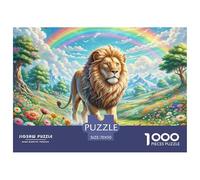 Lion 1000 Pieces Jigsaw Puzzles for Adults Challenging Game Stress Relieving Entertainment Cultivate The Spirit of Teamwork for The Whole for Women, Gifts for Men 70x50cm/1000pcs