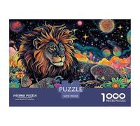Lion 1000 Pieces Jigsaw Puzzles for Adults Educhational Games Stress Relieving Entertainment Cultivate The Spirit of Teamwork for Men, Women, Elders, Seniors 70x50cm/1000pcs