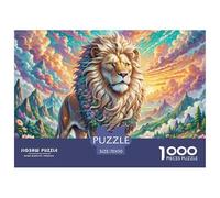 Lion 1000 Pieces Jigsaw Puzzles for Adults Educhational Games Stress Relieving Entertainment Exercise The Memory of The Brain for The Whole for Women, Gifts for Men 70x50cm/1000pcs