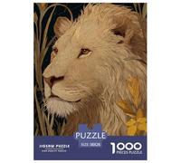 Lion 1000 Pièces Puzzle Jeu Éducatif Créatif Faune Sauvage Jigsaw Puzzle Belle Décoration Puzzle pour Cadeaux De Voyage, Présent 38x26cm/1000pcs