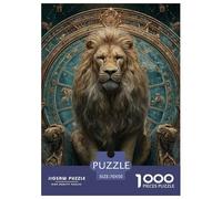 Lion 1000 Pièces Puzzle Jeu Éducatif Créatif Faune Sauvage Jigsaws Belle Décoration Puzzle pour Adultes Et Enfants 70x50cm/1000pcs