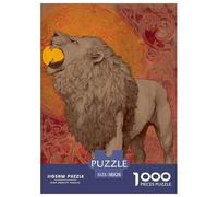 Lion 1000 Pièces Puzzle Jeu Éducatif Créatif Faune Sauvage Jigsaws Belle Décoration Puzzle pour Adultes Et Enfants 38x26cm/1000pcs