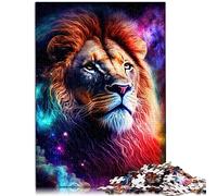 Lion 1000 pièces Puzzles Adultes Puzzles Cadeaux 100% Carton recyclé Jeux de Famille Cadeaux d'anniversaire de noël 26x38 cm