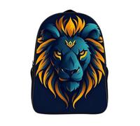 lion 3d sac à dos 2 compartiment solide et robuste étudiant cartable pour élève d'école animal 3d imprimé sacs d'école-16,garcon fille pour les voyages les affaires