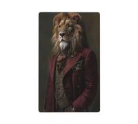 Lion à l'époque victorienne Dark Fantasy Art Single Toggle Plaque murale vierge Couvercle d'interrupteur décoratif 1 gang pour cuisine salle de bain Taille 11,4 x 7 cm