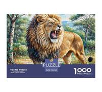 Lion Africain 1000 Pieces Jigsaw Puzzles for Adults Family Challenge Toys Stress Relieving Entertainment Exercise The Memory of The Brain for The Whole for Women, Gifts for Men 70x