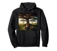 Lion Africain avec oursons Sweat à Capuche