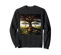 Lion Africain avec oursons Sweatshirt
