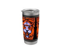 LION AFRICAIN, SYMBOLE DE COURAGE Gobelet isotherme en acier inoxydable double paroi