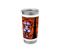 LION AFRICAIN, SYMBOLE DE COURAGE Gobelet isotherme en acier inoxydable double paroi