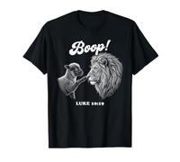 Lion and Lamb Verse Bible Luc 10:19 Courage and Protection T-Shirt