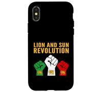 Lion and Sun Revolution Persian Heritage Poings levés Protes Coque pour iPhone X/XS