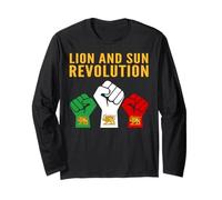 Lion and Sun Revolution Persian Heritage Poings levés Protes Manche Longue