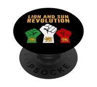 Lion and Sun Revolution Persian Heritage Poings levés Protes PopSockets PopGrip Adhésif
