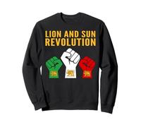 Lion and Sun Revolution Persian Heritage Poings levés Protes Sweatshirt