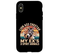 Lion Ass Cheetah My Ex's 3 Spirit Animals Divorce - Coque pour iPhone X/XS