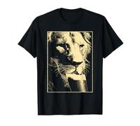 Lion avec bière pour la Saint-Patrick - Humour - Grunge T-Shirt