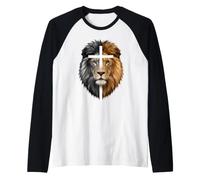 Lion avec Croix de Jésus Religion chrétienne du Lion Juda Manche Raglan