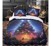 Lion avec Foudre Parure de Lit 3D Effet Microfibre résistante Super Douce Fantaisie numérique Housse de Couette Fermeture Éclair Confortable Léger for Ado King（220x240cm）