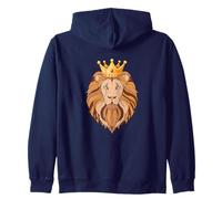 Lion avec la Couronne et l'art inspiré du Courage Sweat à Capuche
