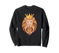 Lion avec la Couronne et l'art inspiré du Courage Sweatshirt