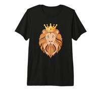 Lion avec la Couronne et l'art inspiré du Courage T-Shirt Haut de Gamme